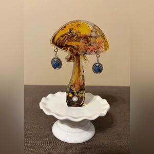 Sterling Silver Blue Boho Earrings